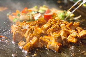 Chicken cooked fresh for Arizona Hibachi at Home