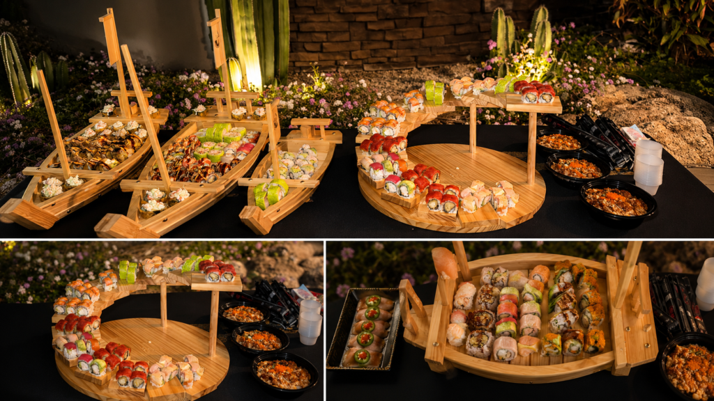 Sushi catering add-on for Crazy Hibachi 4U events