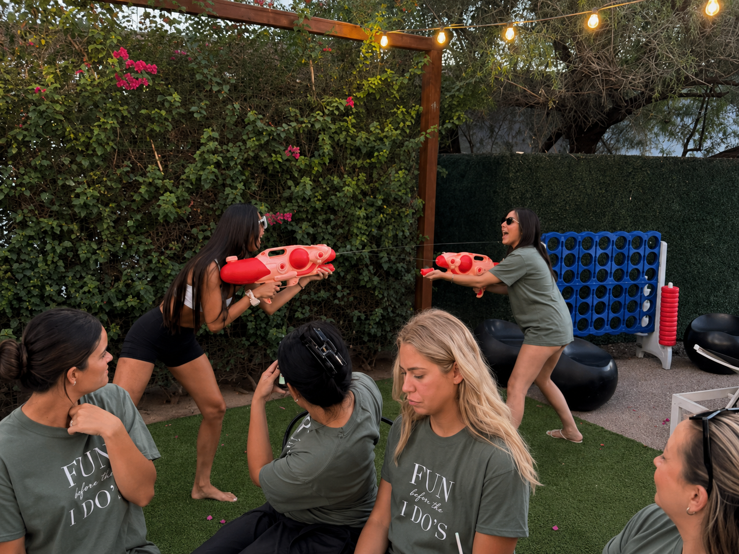 Guests enjoying a Scottsdale AZ hibachi party with Crazy Hibachi 4U