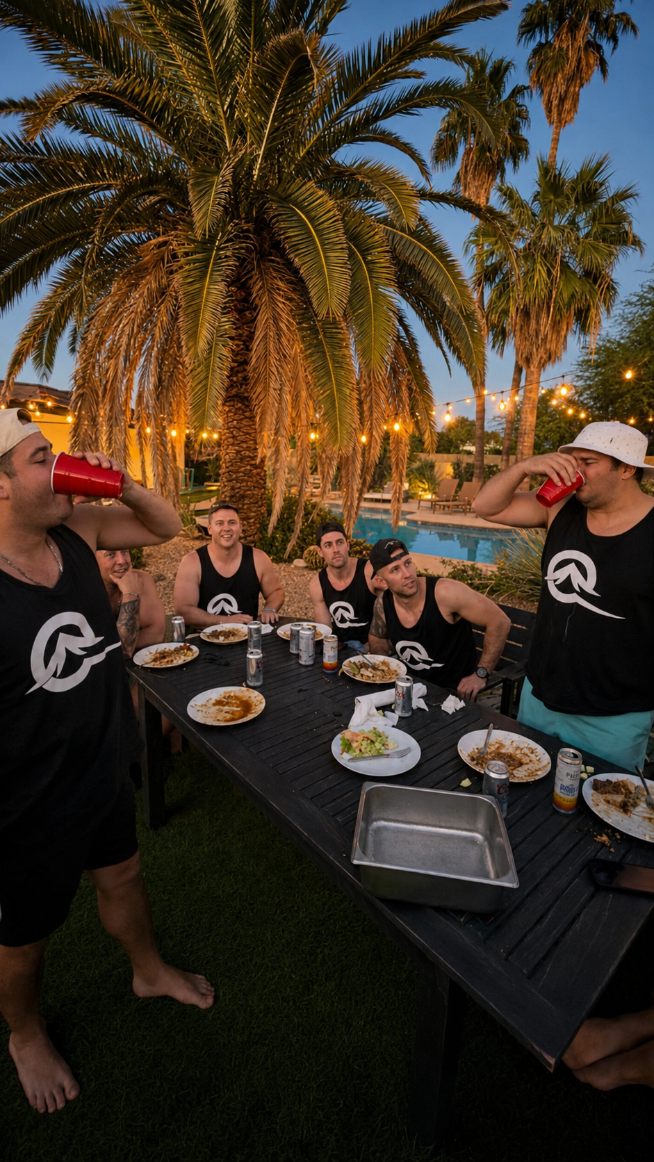 Live hibachi entertainment at a Scottsdale Arizona celebration